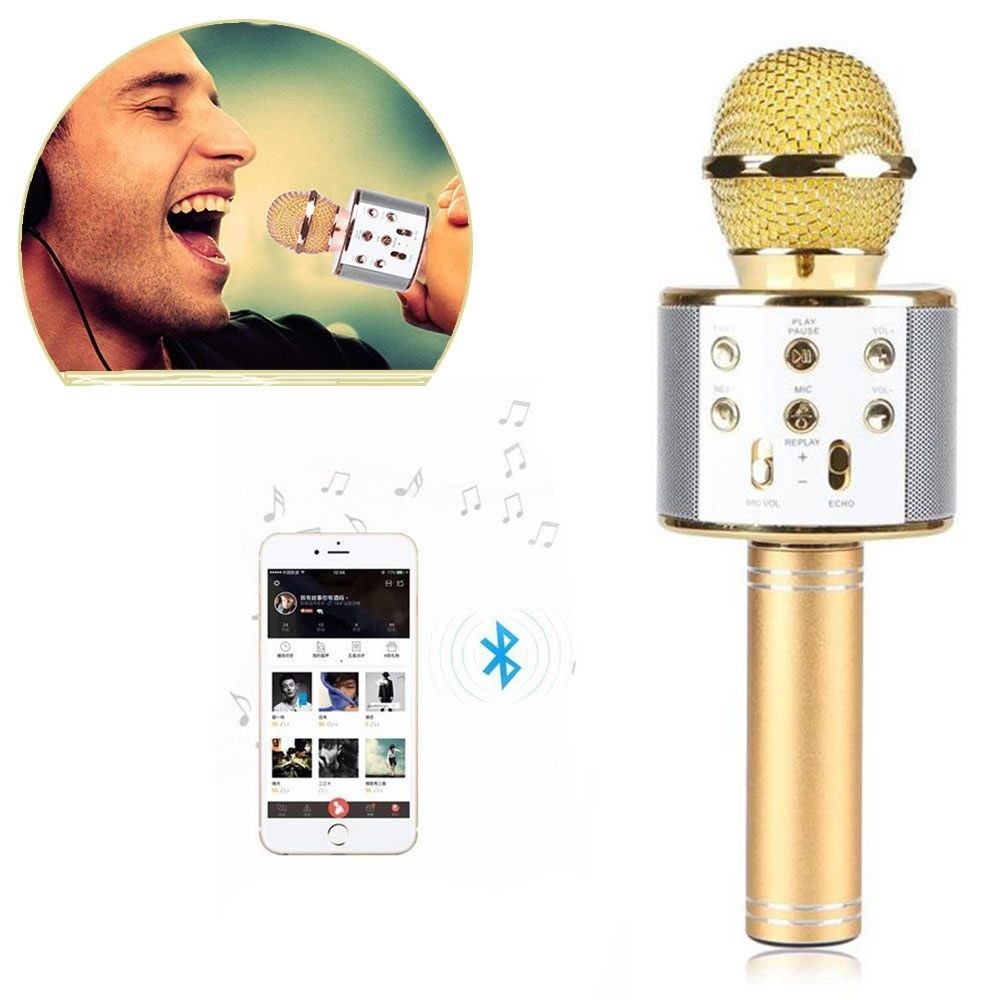 Wireless Microphone HIFI Speaker - WS 858, Original.