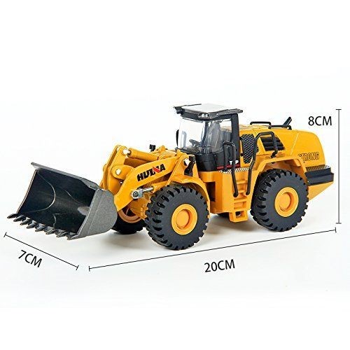 Die-cast Bulldozer, HUINA 1:50, Die-cast Metal Bulldozer Model