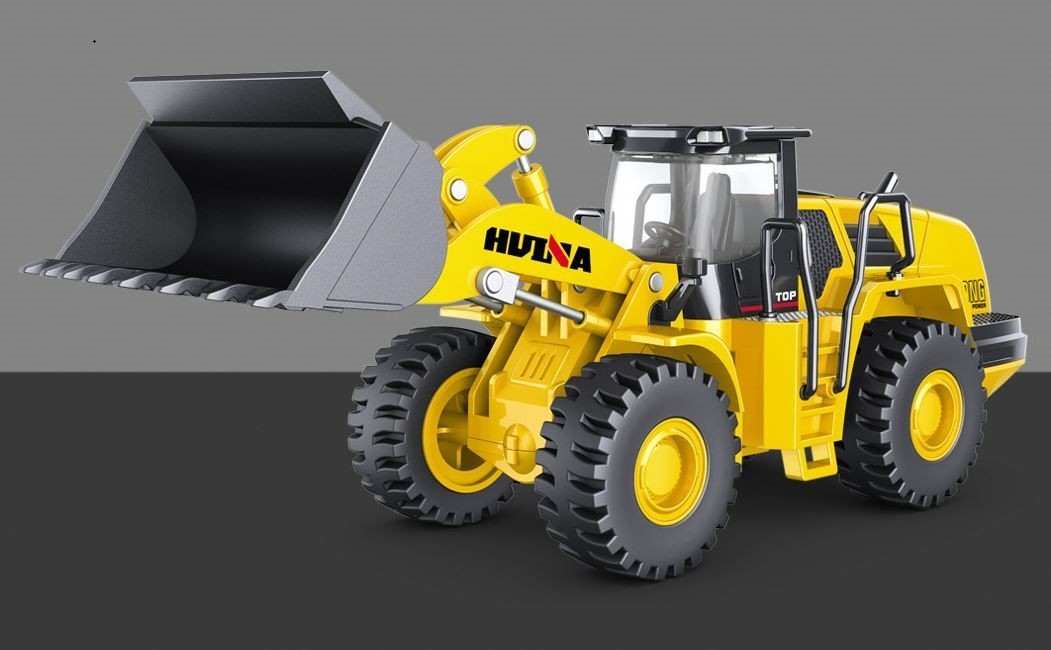 Die-cast Bulldozer, HUINA 1:50, Die-cast Metal Bulldozer Model