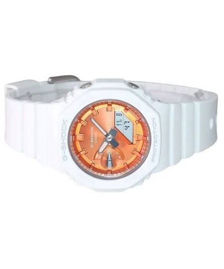 Casio G-Shock Analog Digital Seasonal Collection 2023 Orange Dial Quartz GMA-S2100WS-7A 200M Womens Watch