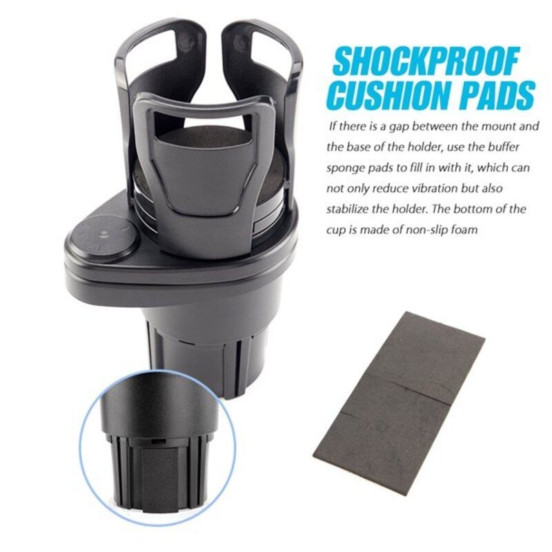 Coffee Beverage Cellphone Food Car Cup Holder Expander Adapter