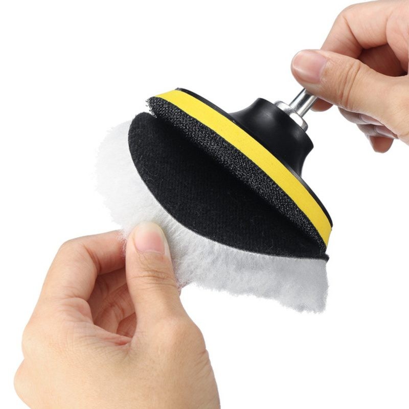 12pcs Car Polishing Pads Sponge Woolen Waxing Buffing Kit 5 inch