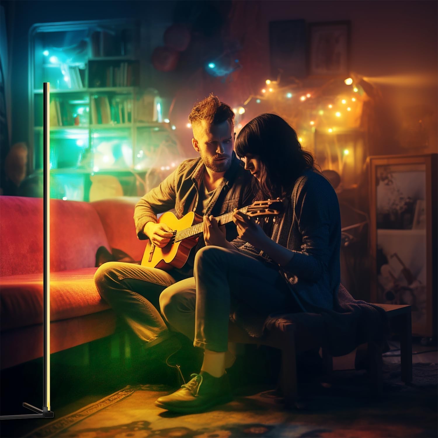 Smart RGB Dream Color Floor Lamp - Music Sync with APP & Remote Control
