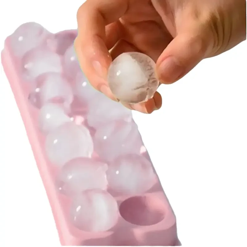 3D Round Balls Ice Plastic Molds Hockey Holes Making Box Molds