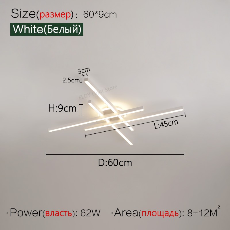 2024 Nordic Modern LED Ceiling Lamp - Living Room, Dining Room, Bedroom Chandelier