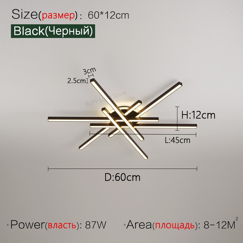 2024 Nordic Modern LED Ceiling Lamp - Living Room, Dining Room, Bedroom Chandelier