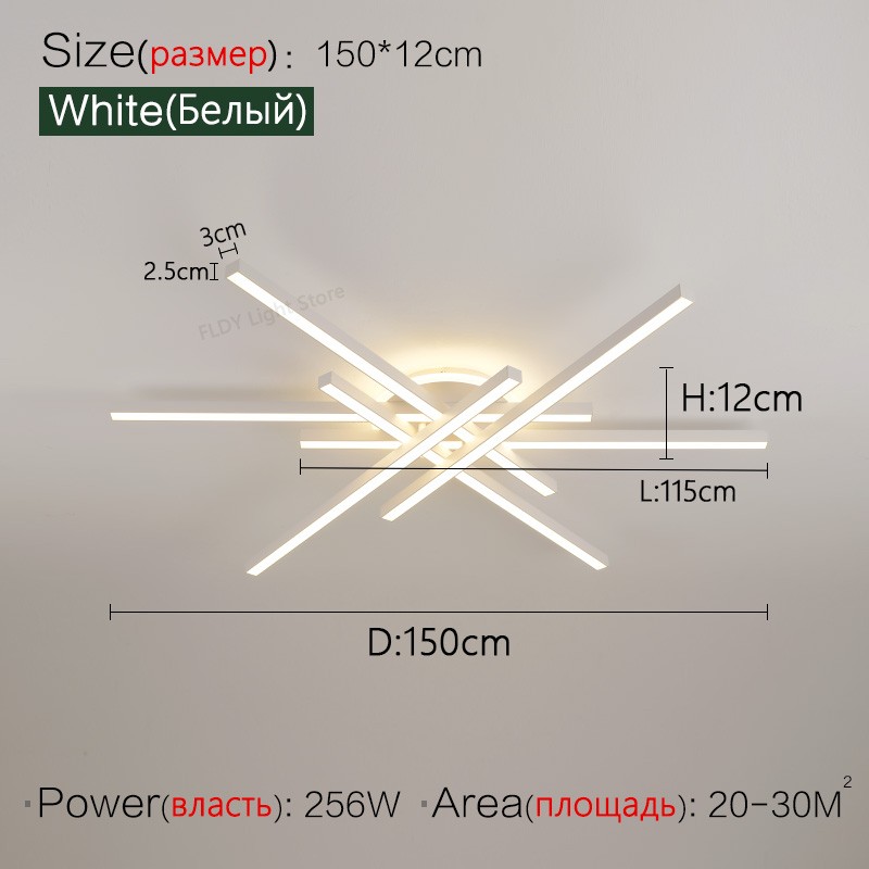 2024 Nordic Modern LED Ceiling Lamp - Living Room, Dining Room, Bedroom Chandelier