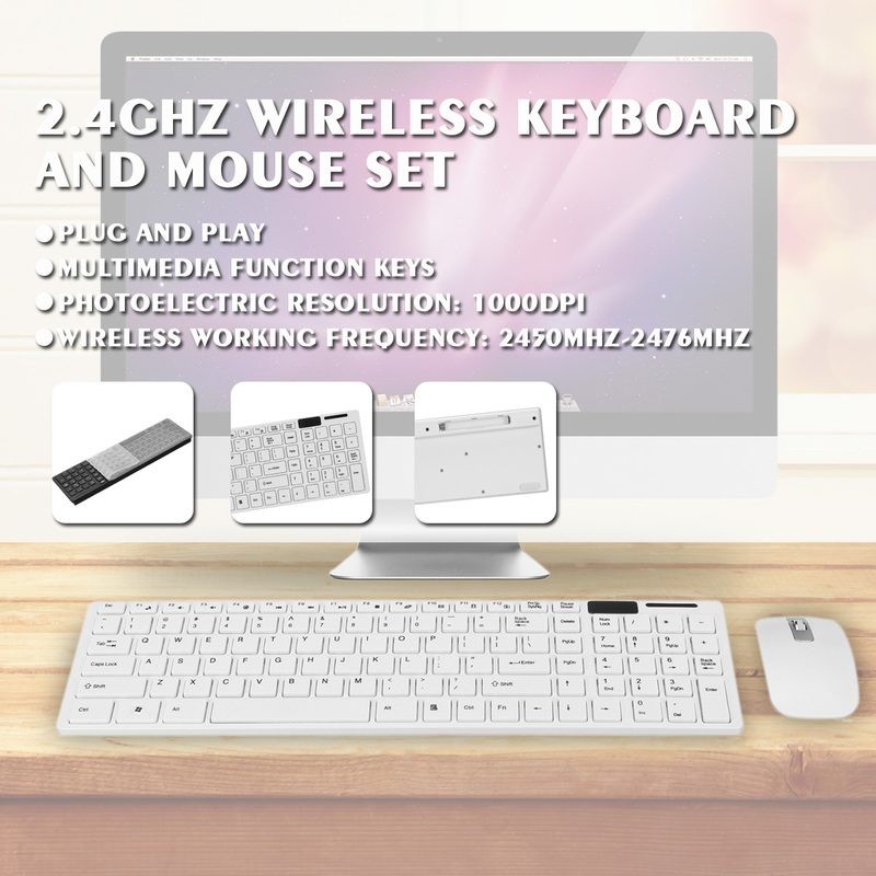 Keyboard Mouse Wireless Combo