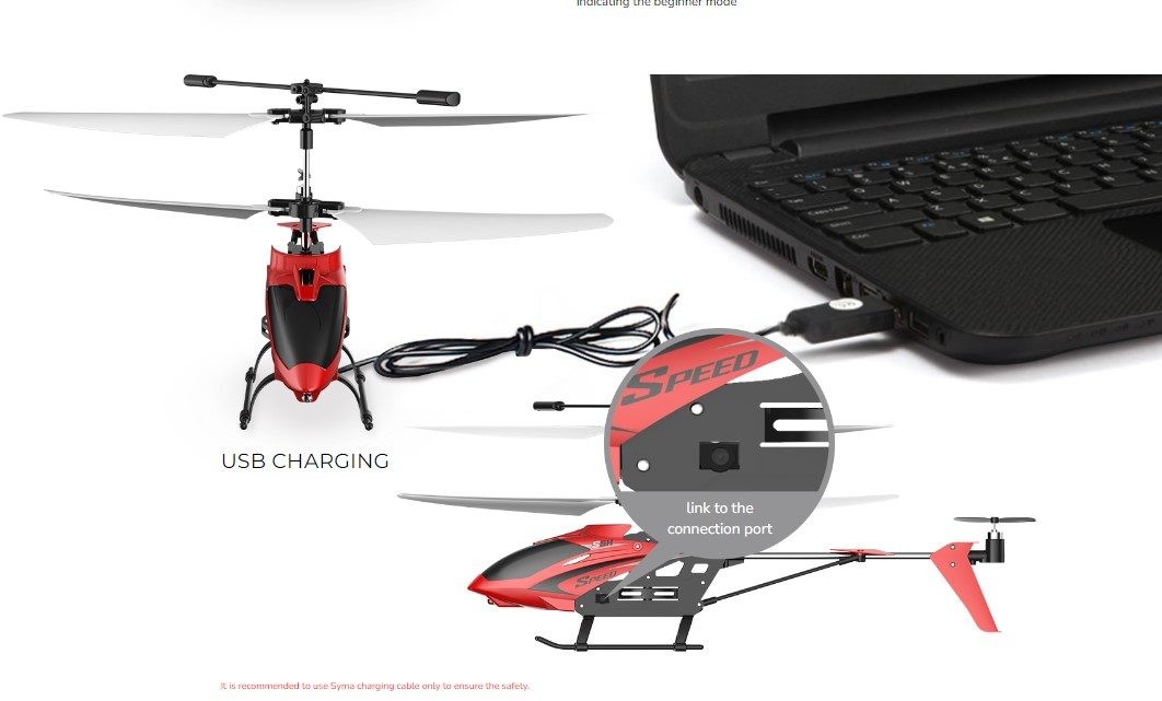 Helicopter, Syma S5H RC Revolt Radio Control Helicopter, Auto Hover, Red