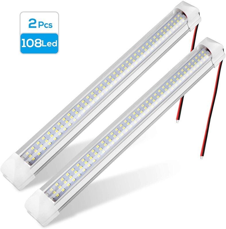 2 x 108 LED Interior Light Bar With Switch