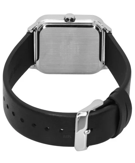 Casio Standard Analog Moon Phase Leather Strap White Dial Quartz MTP-M305L-7A Men's Watch