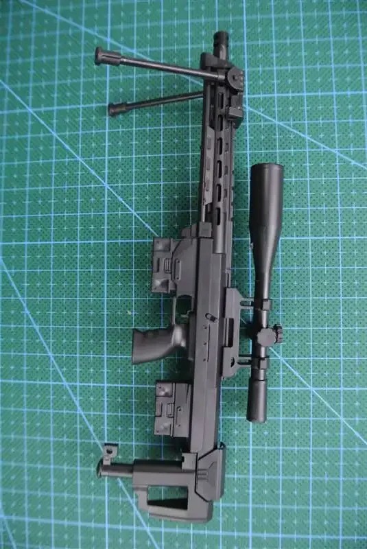 1/6 DSR-1 Sniper Rifle Gun Model Black Coated Plastic Military Model Accessories