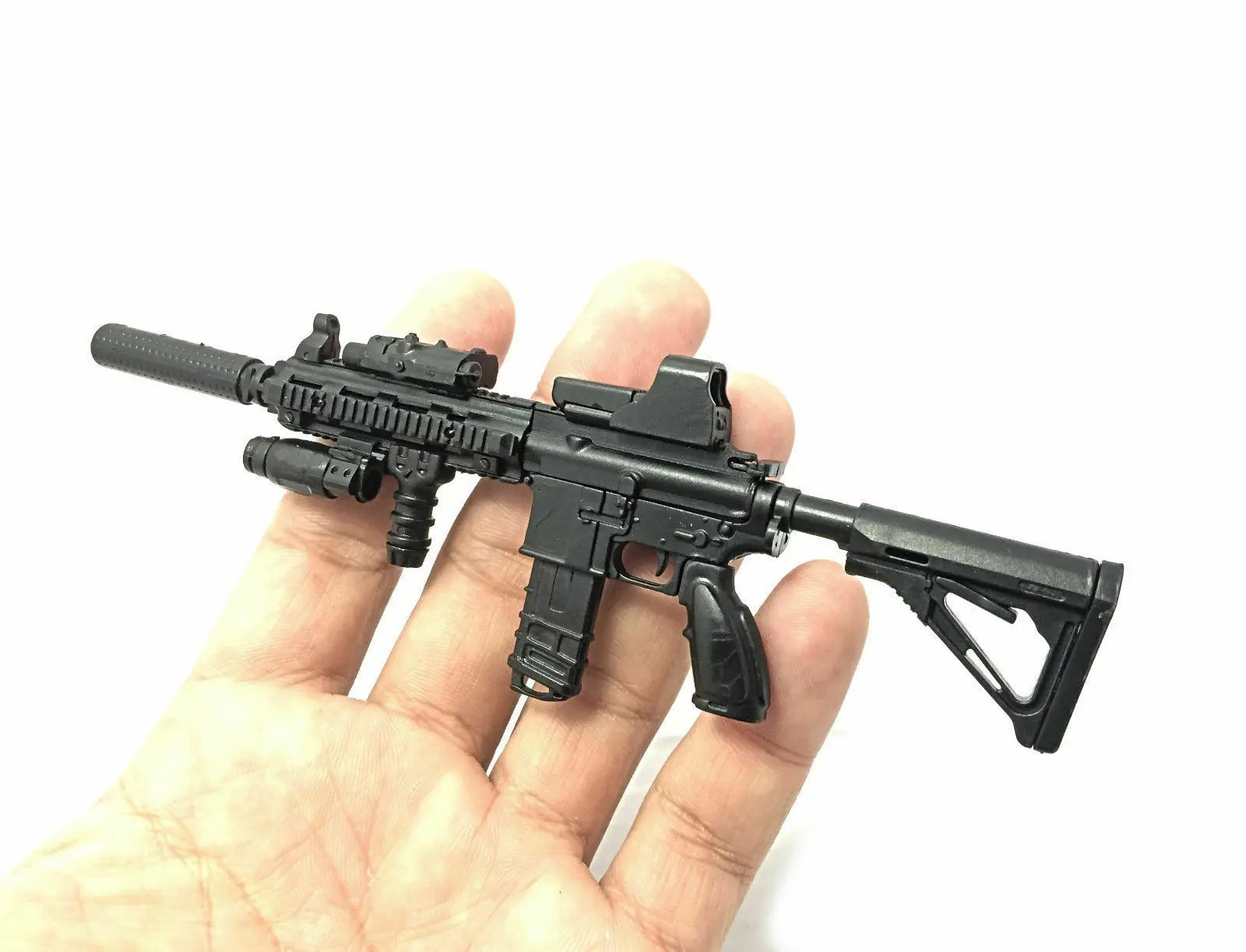 1:6 PUBG M416 HK416 Rifle Assembly Gun Model