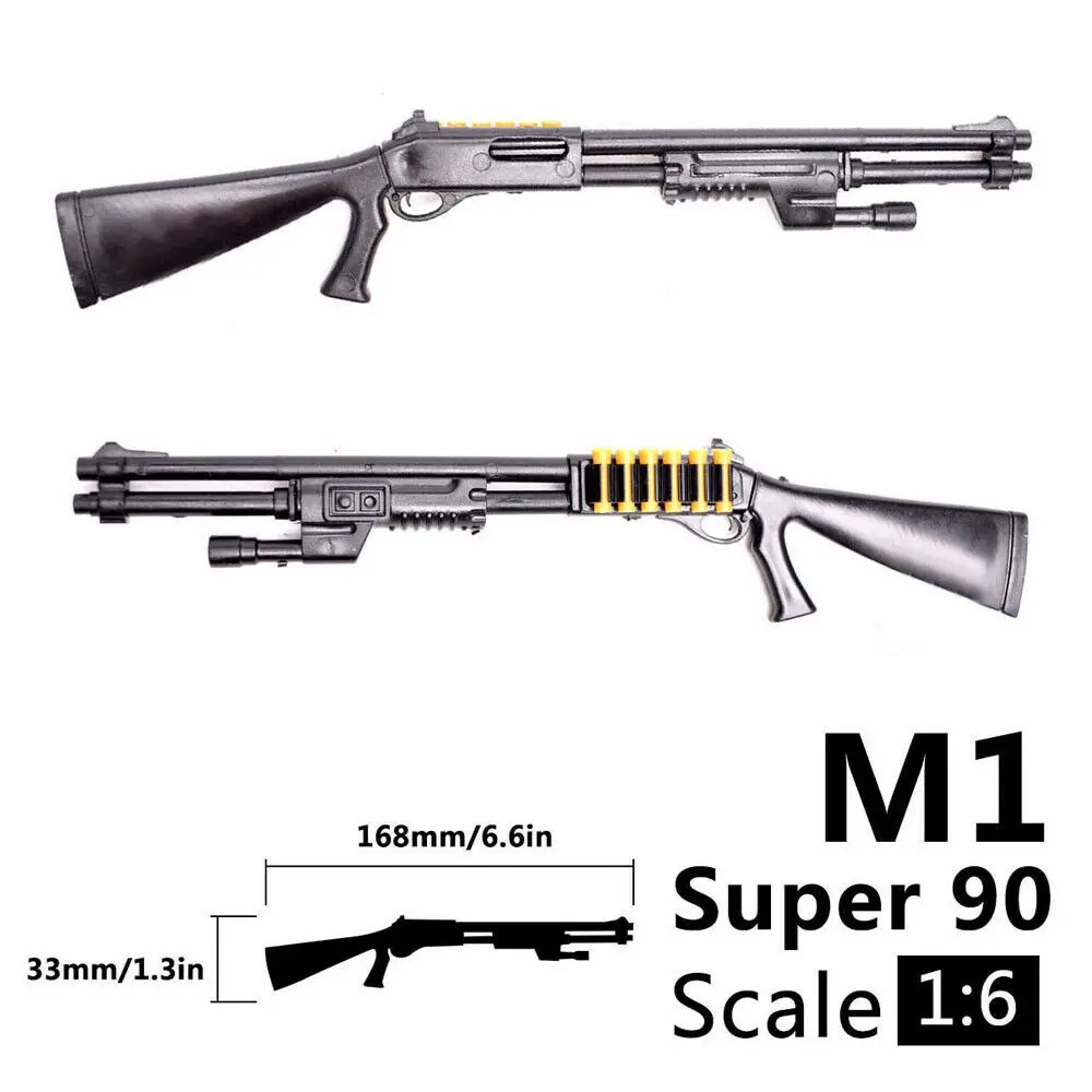 1:6 Weapon Model Benelli M1 Super 90 Shotgun  Assembly Model Building Bricks for Action Figures