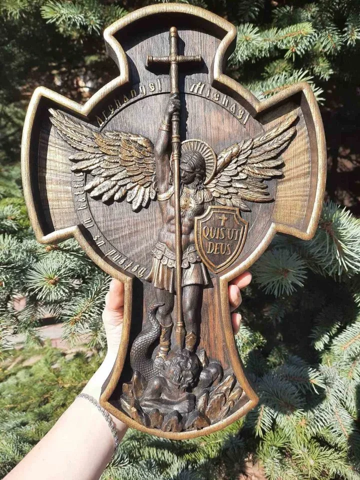 Statue Of Archangel Michael Resin Crafts
