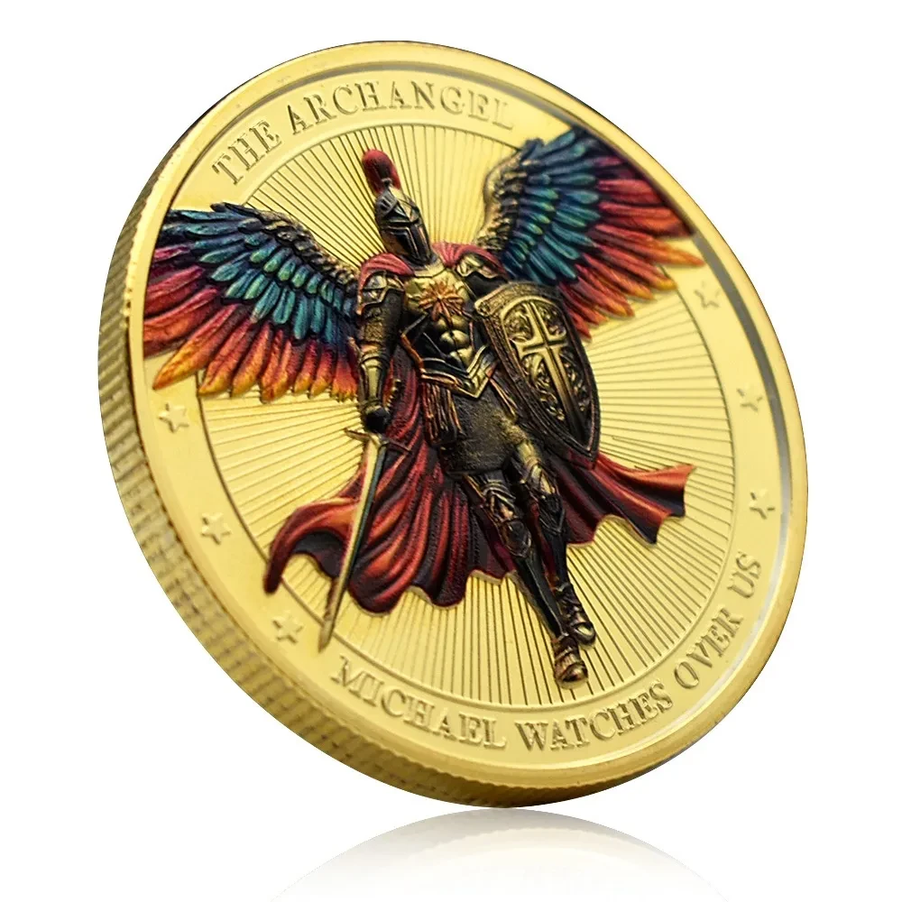 Archangel Michael Challenge Medal Saint Watch American Metal Medal