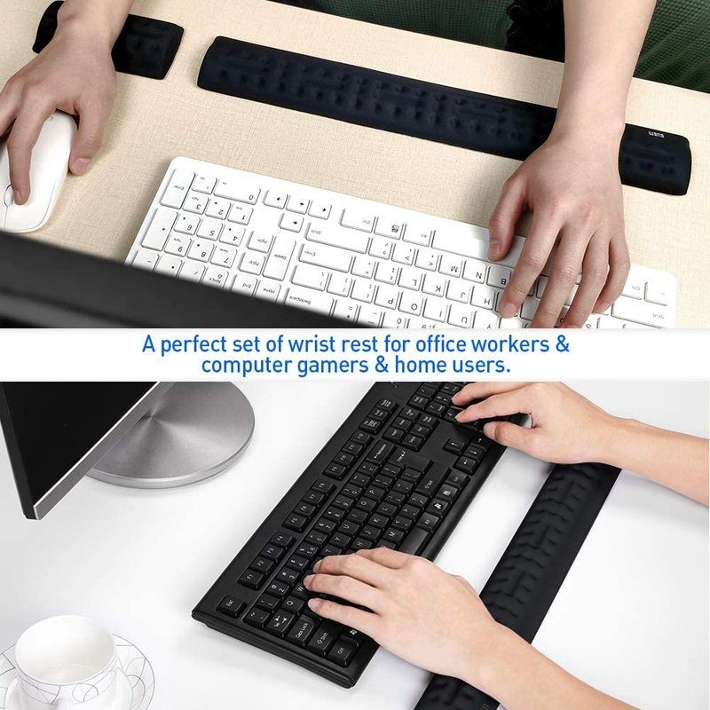 Memory Foam Wrist Rest Support for Keyboard & Mouse