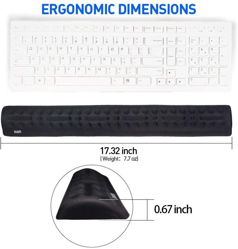 Memory Foam Wrist Rest Support for Keyboard & Mouse