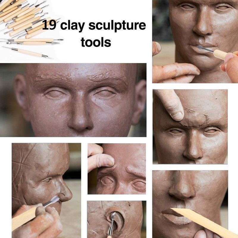 Clay Sculpting Carving Pottery Starter Tool Set
