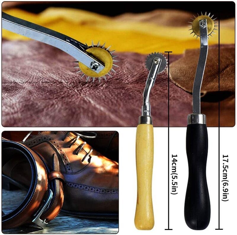 59pcs Leather Repair Stitching Carving Sewing Working Craft Tools Kit