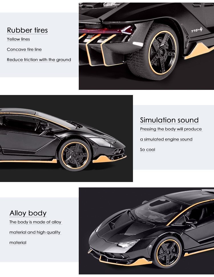 Die Cast Car, Lamberghini 770 Model, 1:32.