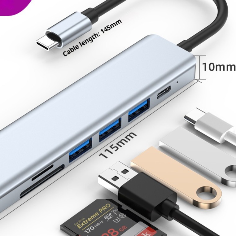 Usb Expander Is Suitable For Computer Typec To Usb Docking Station