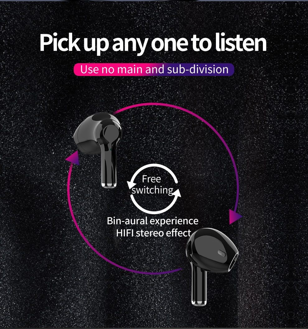 Zealot T3 TWS Wireless Earbuds, Noise Canceling, High Quality Sound, Black