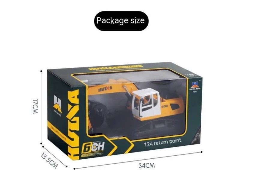 RC excavator Digger, HUINA 1516, 1:24, Rechargeable,6CH.