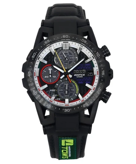 Casio Edifice Sospensione Analog TOMS 50th Anniversary Edition Black Dial Solar EFS-S641TMS-1A 100M Men's Watch