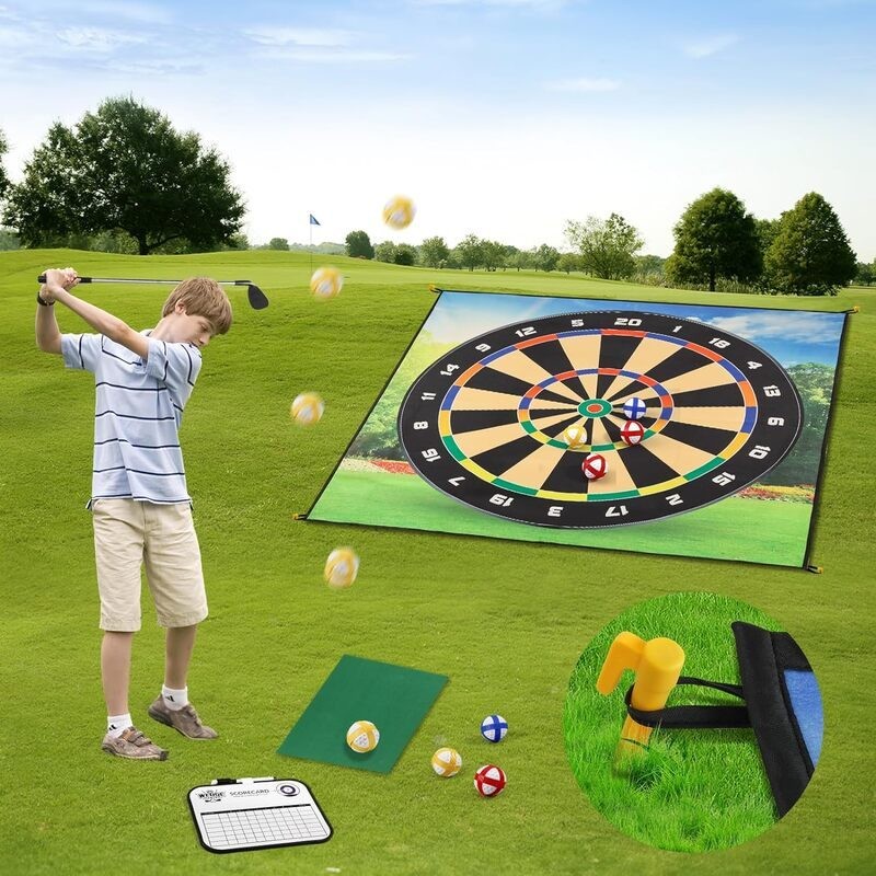 Mini Golf Game Set Golf Putting Chipping Hitting Mats