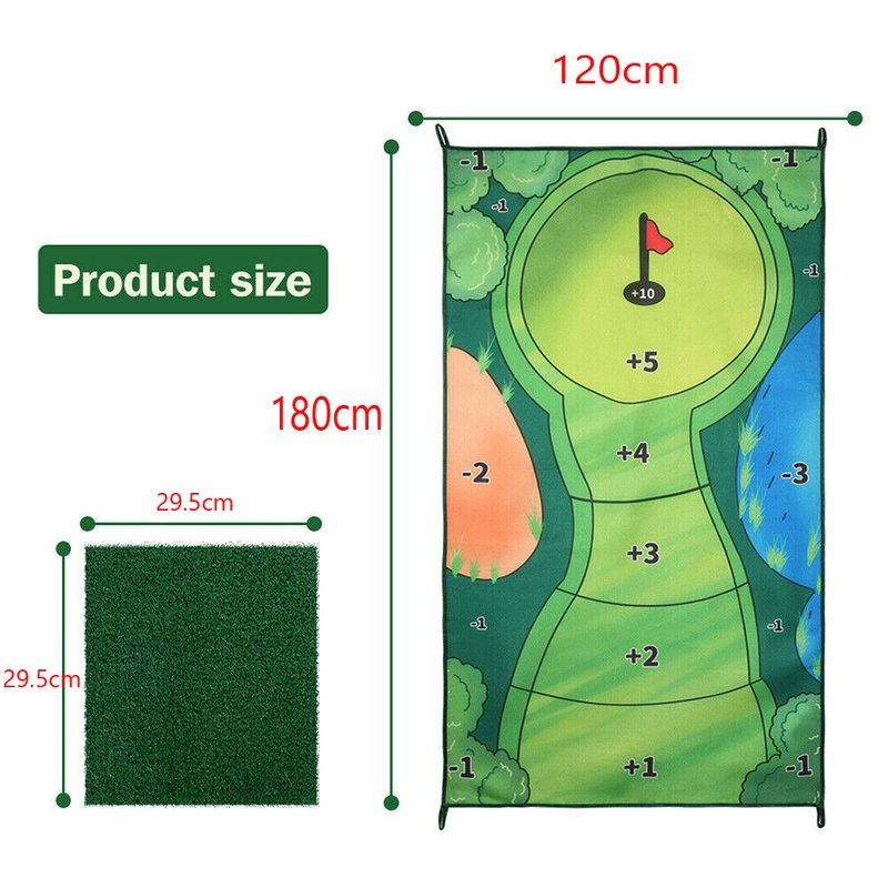 Mini Golf Game Set Golf Putting Chipping Hitting Mats Family