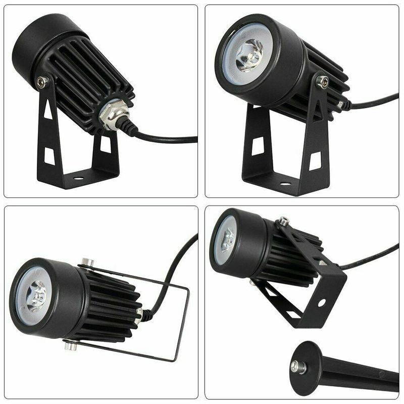 2 Heads Underwater Spotlights Outdoor RGB Garden Solar Light