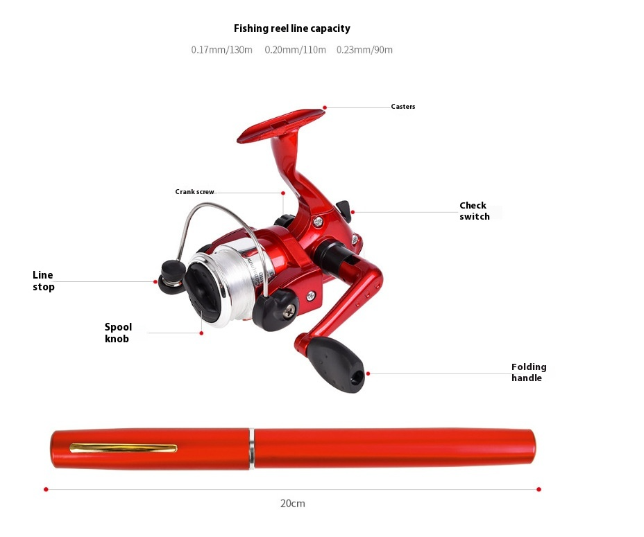 Pen-type Portable Pocket Fishing Gear