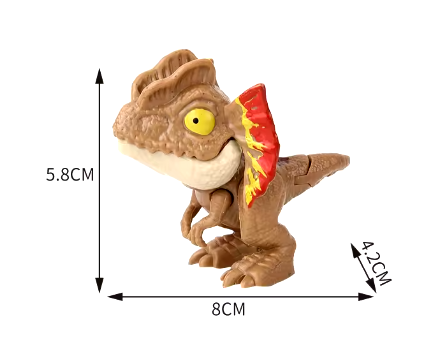 Jurassic Finger Dinosaur Triceratops Tyrannosaurus Model Toys for Kids Creative Finger Biting Dinosaurs Interactive Toy Boy Gift