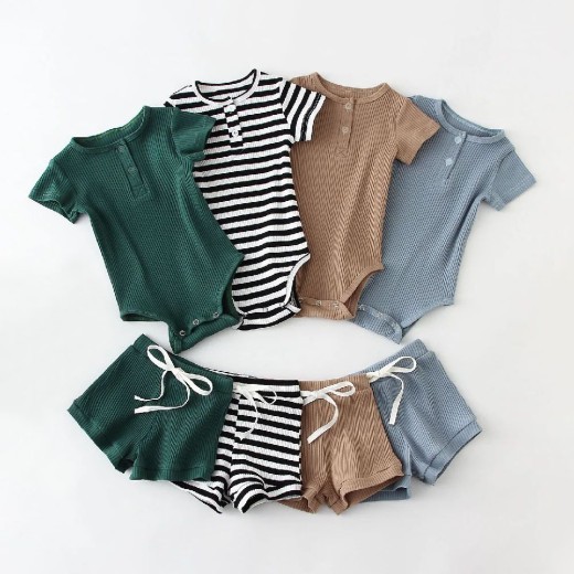 New Fashion Summer Round Neck Short Sleeves Blouse And Pants