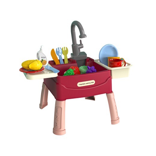 Children's Dishwasher Automatic Water Outlet Washing Basin Play House Kitchen Toys