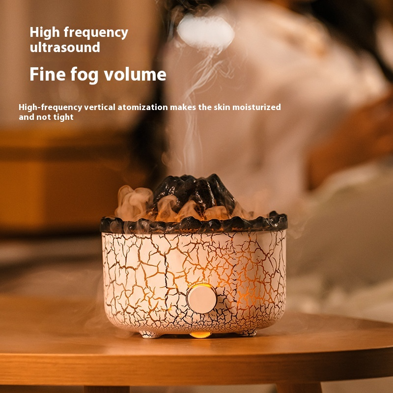 Lava Volcano Aroma Diffuser Smoke Ring Humidifier
