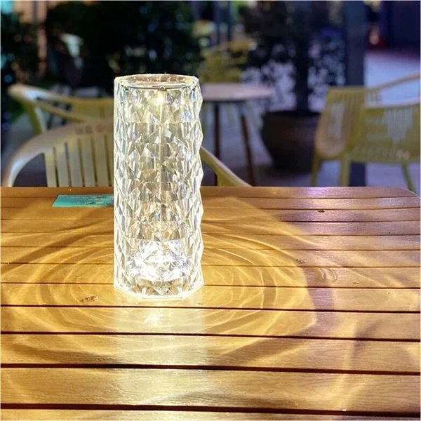 Prism Rose Lamp: Luxe Glow