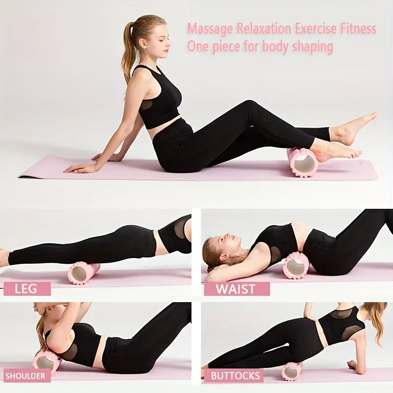 Foam Massage Roller - Hollow Yoga Column for Muscle Massage, Physiotherapy, and Sports Rehabilitation