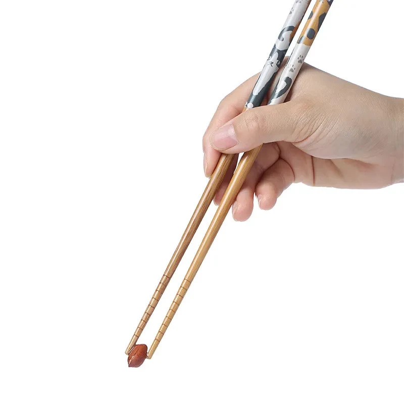 Natural Family Pack Solid Wood Hot Pot Chopsticks Long Bamboo