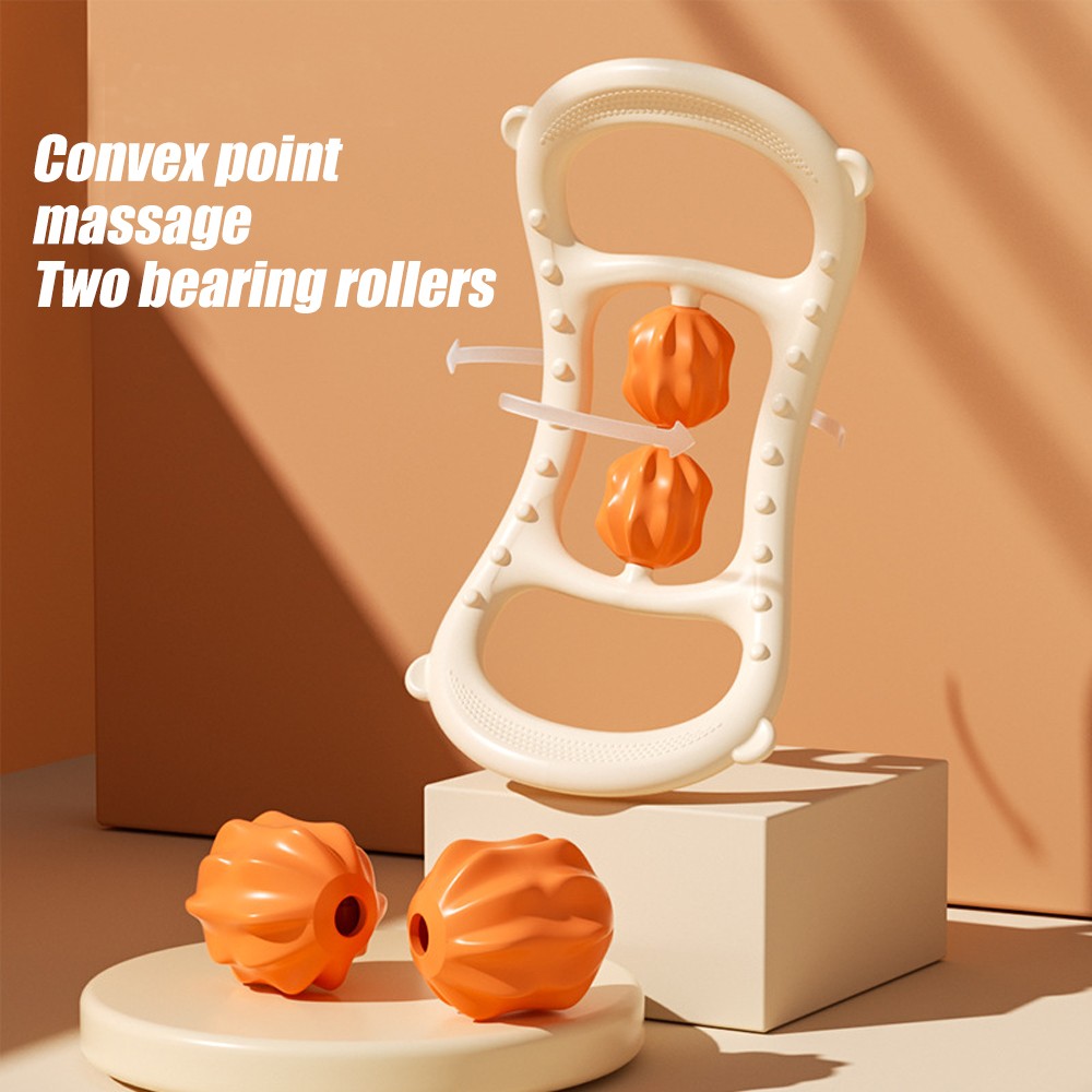 Neck Massager Trigger Point Roller - Deep Tissue Massage Tool for Yoga, Fitness, Waist, Back, and Shoulder