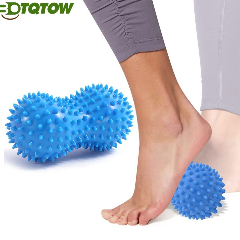 Peanut Massage Ball - Double Lacrosse Roller for Deep Tissue Muscle Massage and Myofascial Release