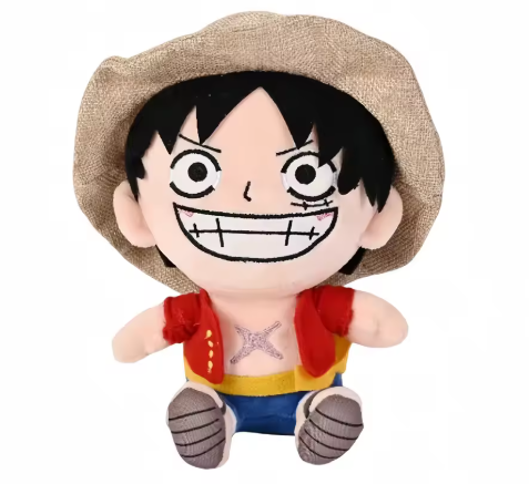 Japanese Anime 25cm One Piece Original Plush Toys CartoonFigure Luffy Chopper Ace Roronoa Zoro Cute Stuffed Doll Kids Xmas Gifts