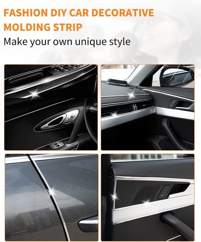 Car Chrome Styling Moulding Trim Strip 10mm x 5M