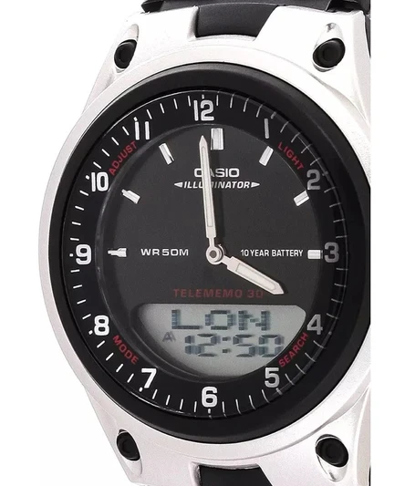 Casio Analog Digital Telememo Illuminator AW-80-1AVDF AW-80-1AV Mens Watch