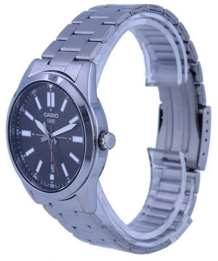 Casio Classic Analog Black Dial MTP-VD02D-1E MTPVD02D-1 Men's Watch