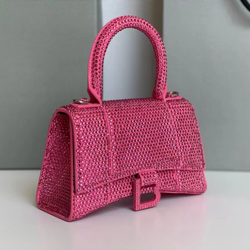 Pure Hand Heavy Work Full Diamond Lingbling Hourglass Bag