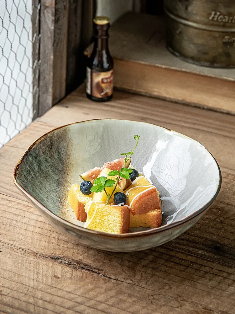 Salad Bowl Ceramic Cold Dish Bowl Tableware