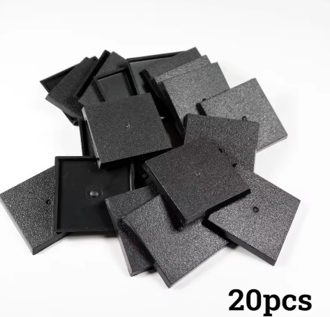 40mm Square Bases for WH and FW Miniatures Base and Wargame Model Bases NEW