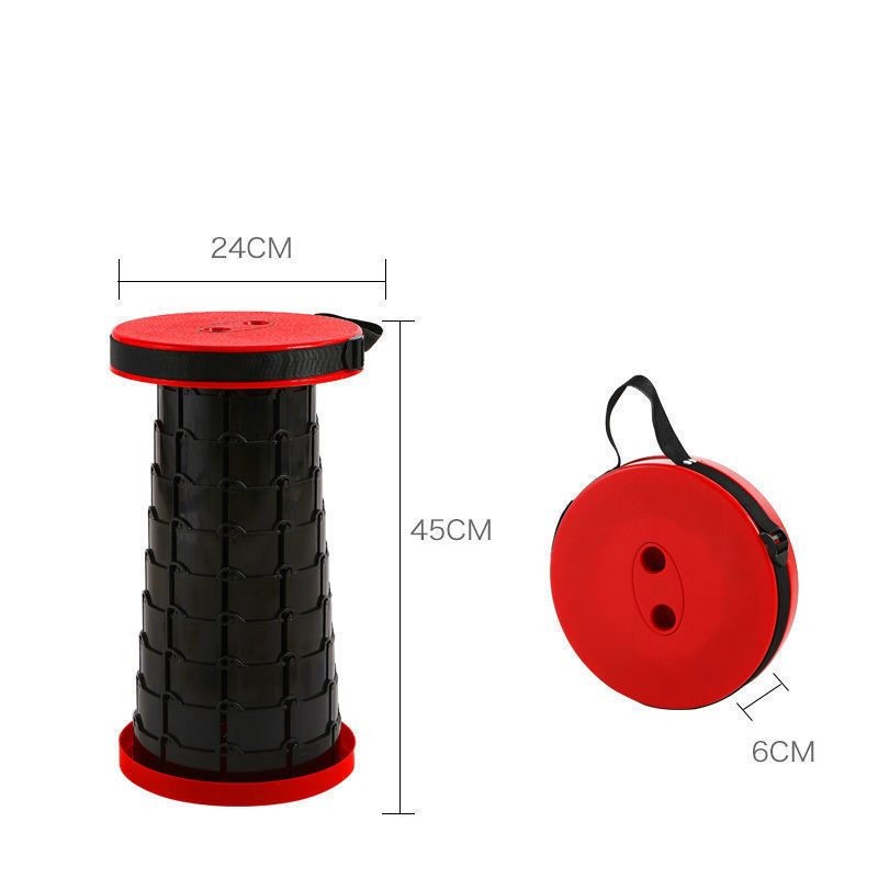 Telescoping Stool Folding Chair Camping Seat Outdoor Fishing